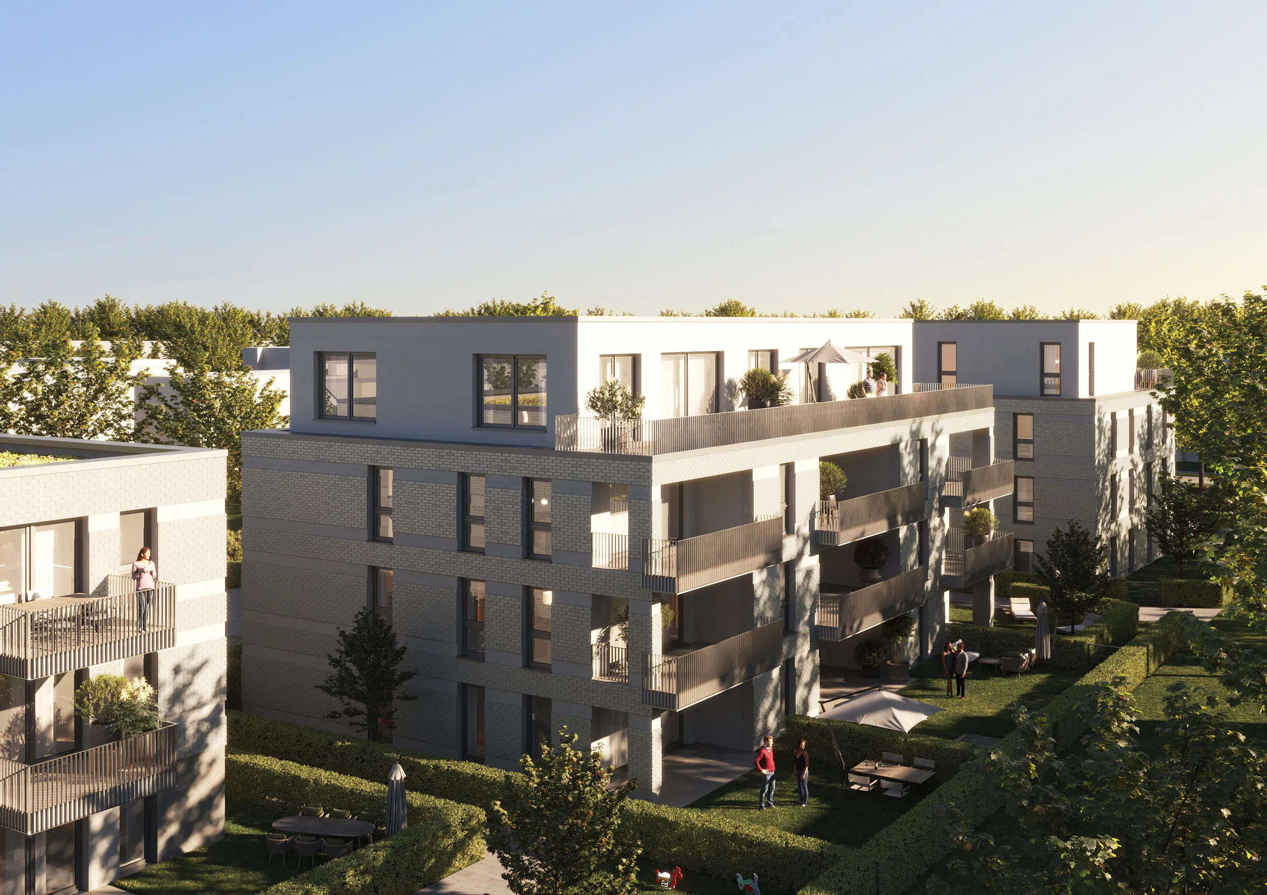 Haus 2 Perspektive RÅckansicht